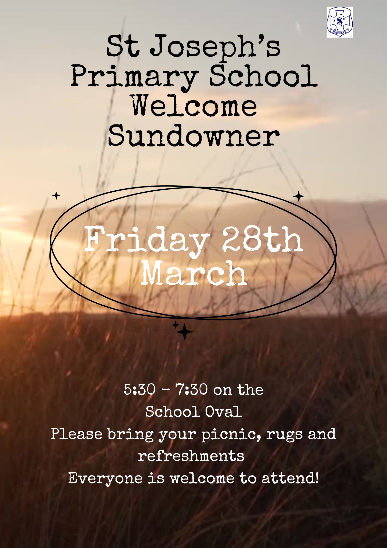 St Joseph's Primary School - Welcome Sundowner